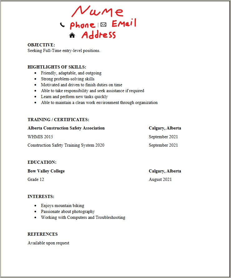 Any Job Entry Level Career Objectives For Resumes