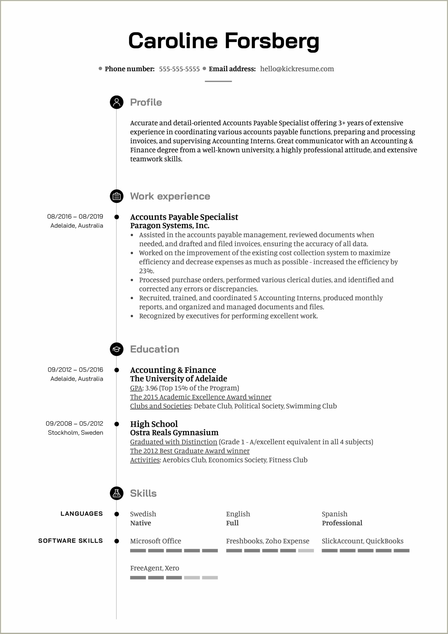Ap Accountant With Lots Of Experience Resume
