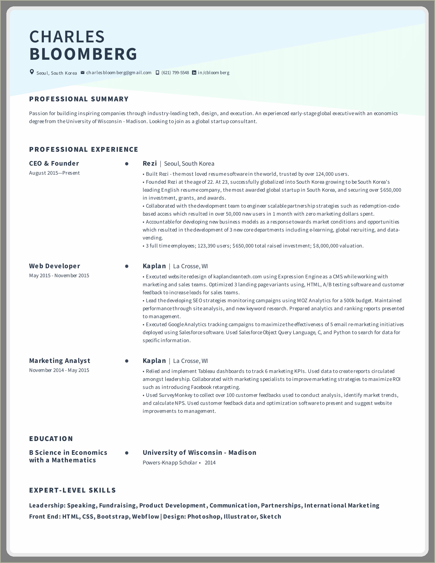 Applicant Tracking System It Resume Template