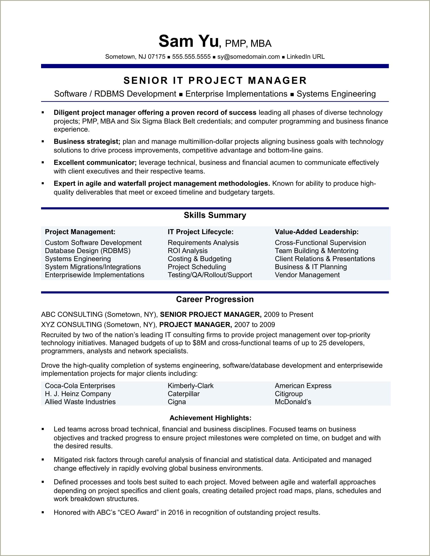 Application Support Development Manager Skills On Resume