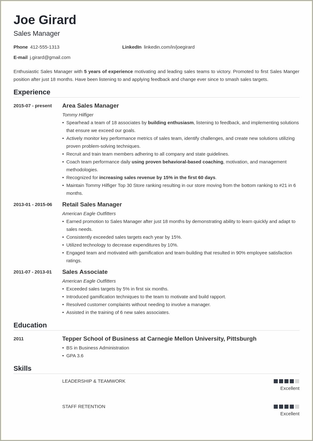 Area Sales Manager Resume Samples India