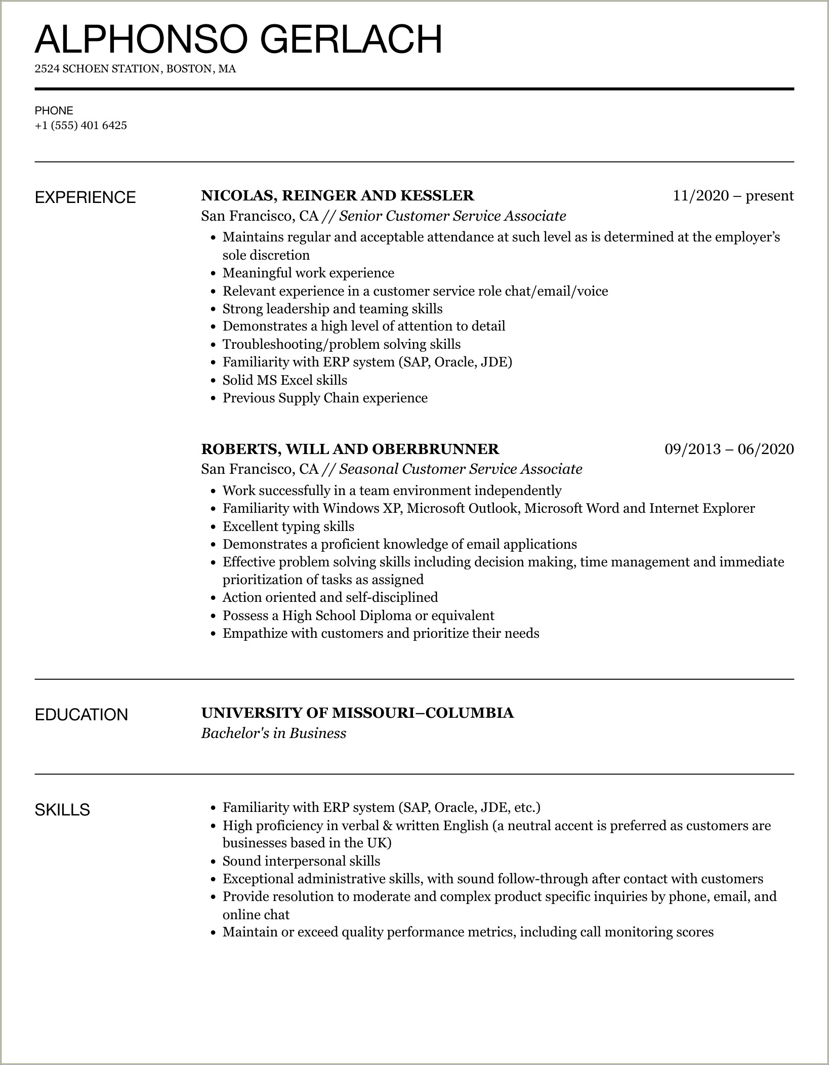 Arise Virtual Work At Home Customer Support Resume