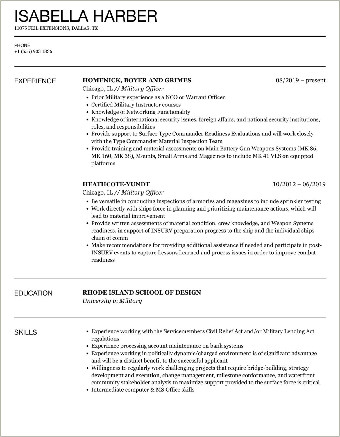 Army Military Police Job Description Resume