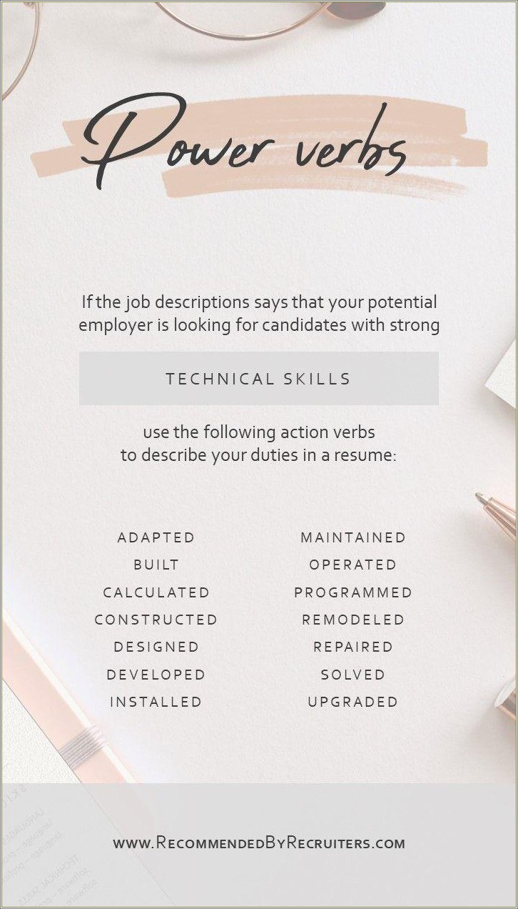 Article About Power Words In Your Resume