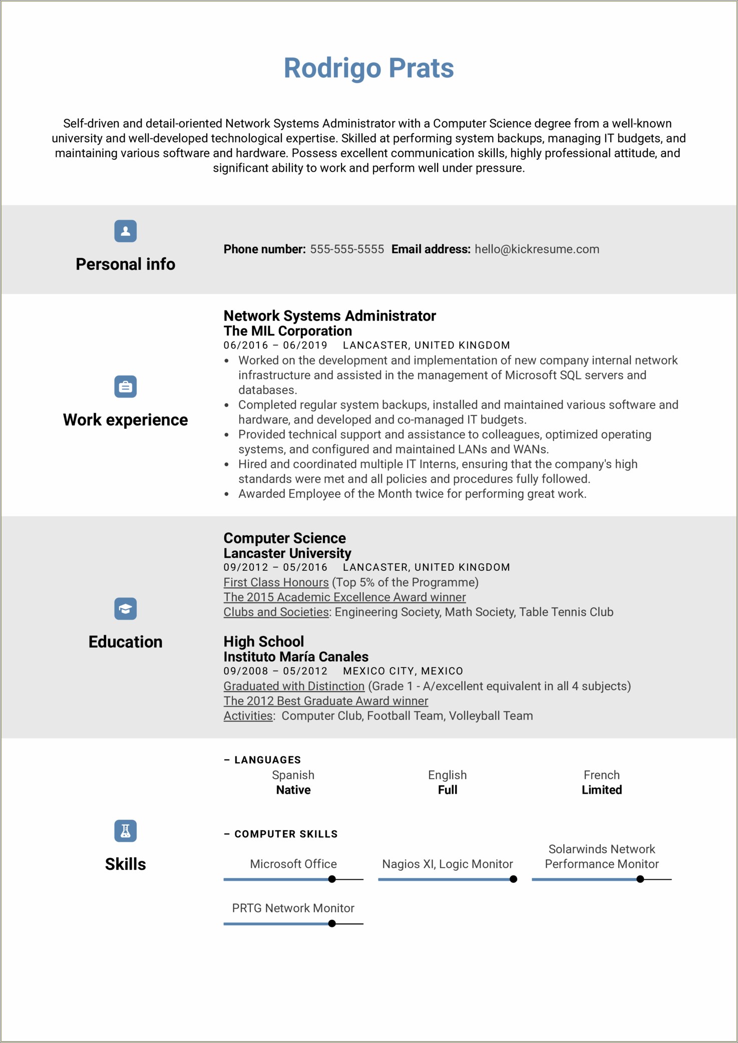 Assistant Network Administrator Job Description For Resume