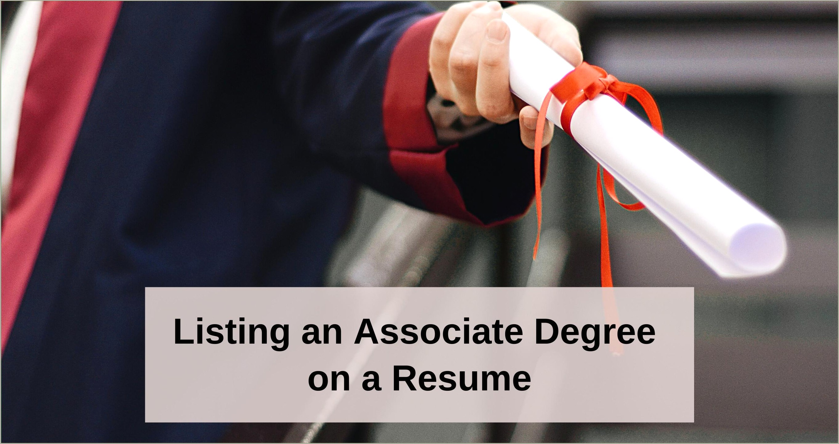 Associate Degree In Marketing On Resume Examples