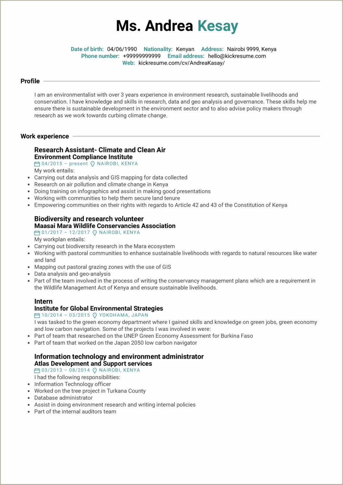 Associate Skill With Job In Resume