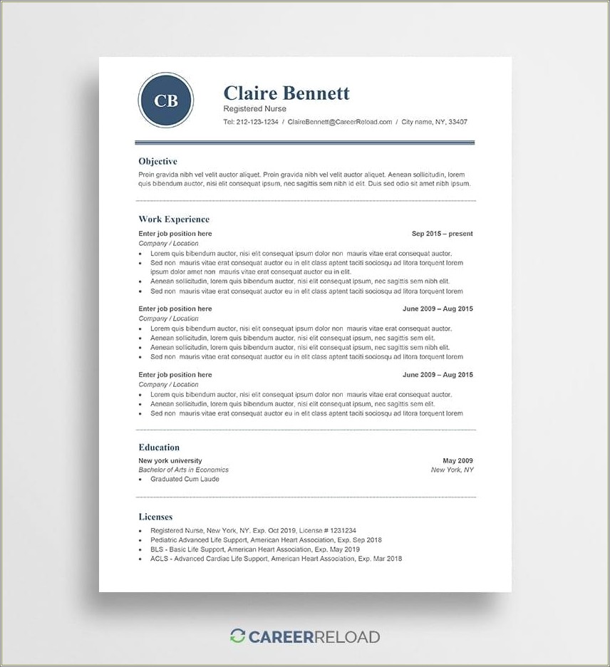 Ats Friendly Resume Sample Word Document Download