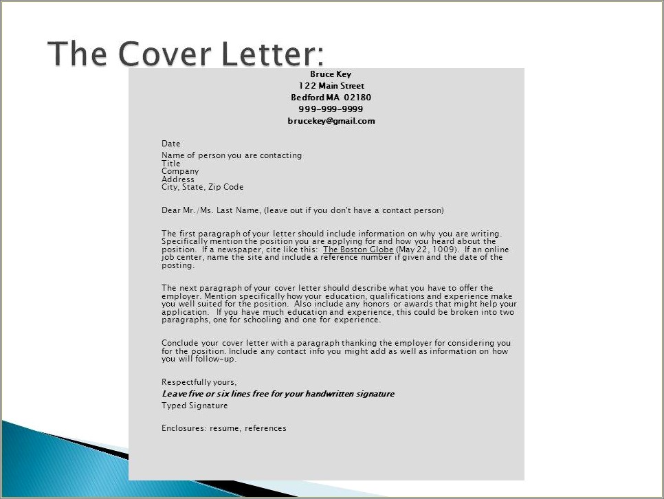 Attach Resume Separatly Or With Cover Letter