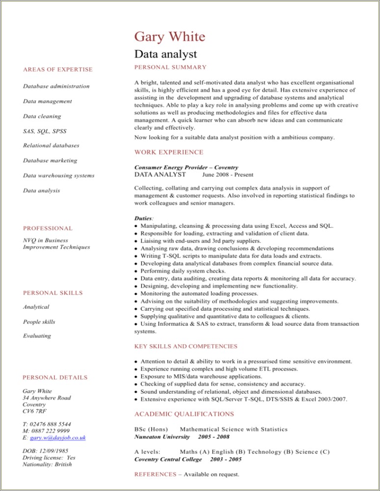 Attention To Detail Skills On Resume