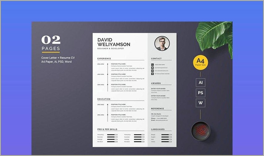 Attractive Resume Template Open Office Writer