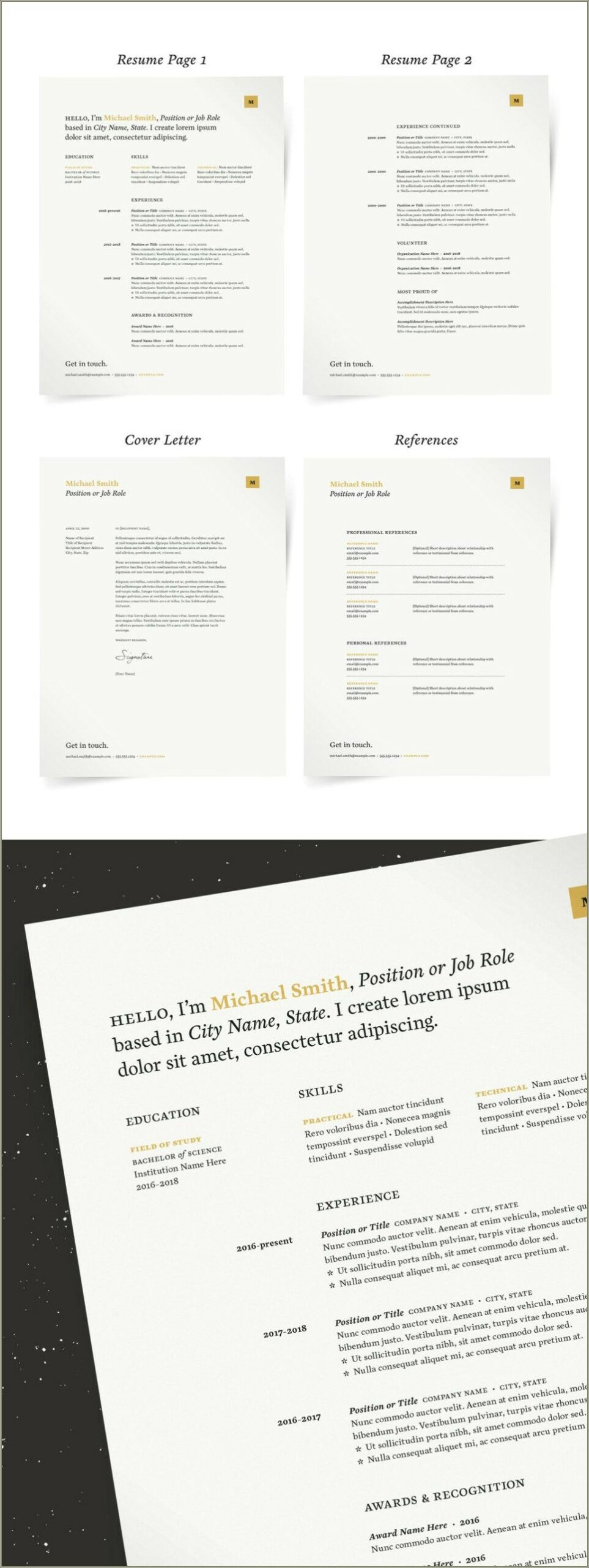 Attractive Resume Templates For Freshers Free Download