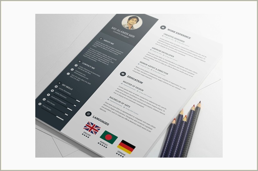 Attractive Resume Templates Indesign Free Download