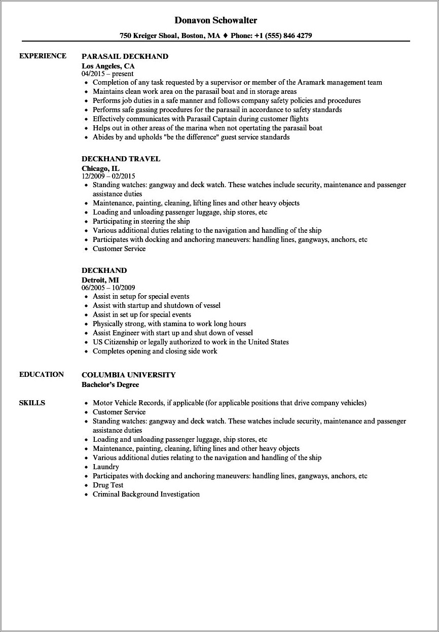 Authorized To Work In Us Resume