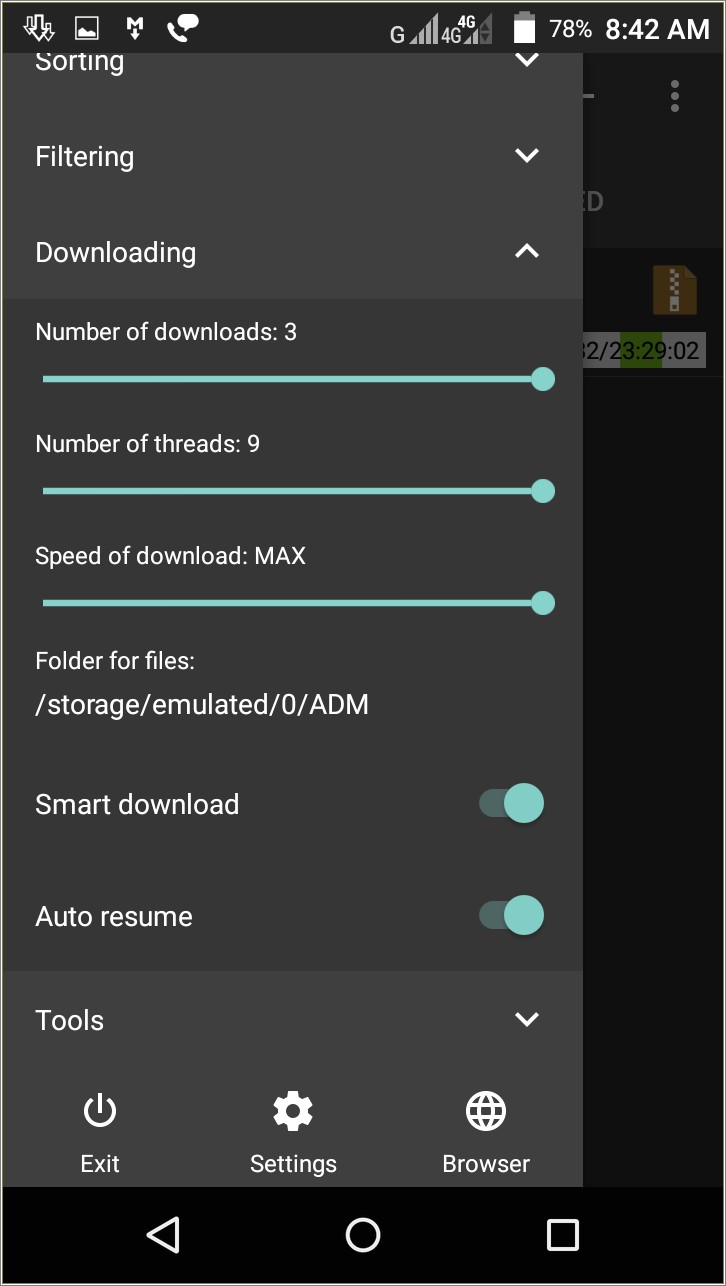 Auto Resume Download Manager For Android