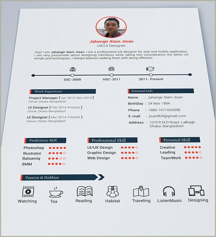Awesome Online Resume Cv Free Download