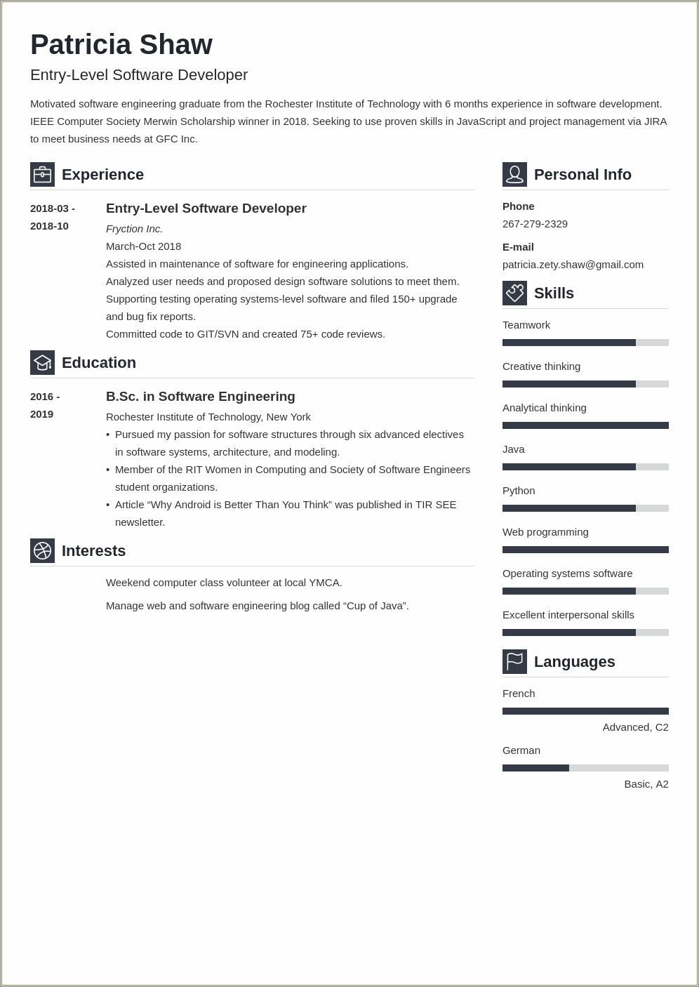 Aws Job Reference For Resume Entry Level