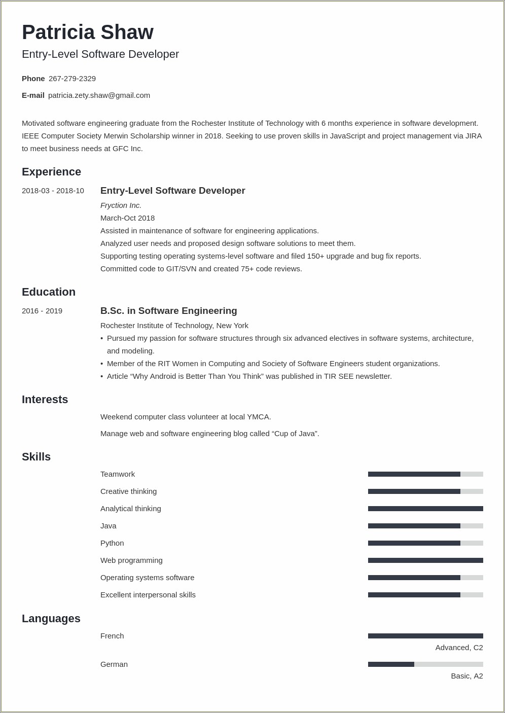 Bad Review From Job On Resume 2019 2018