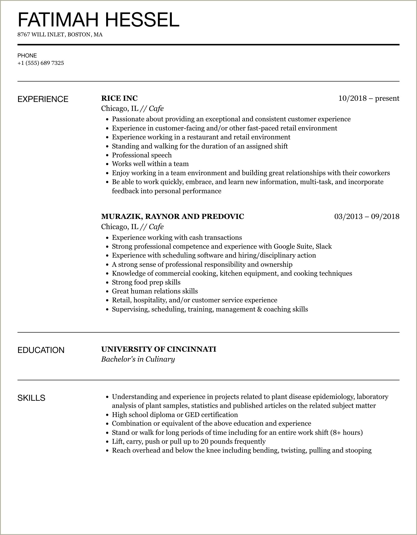 Barnes And Noble Bookseller Job Description Resume