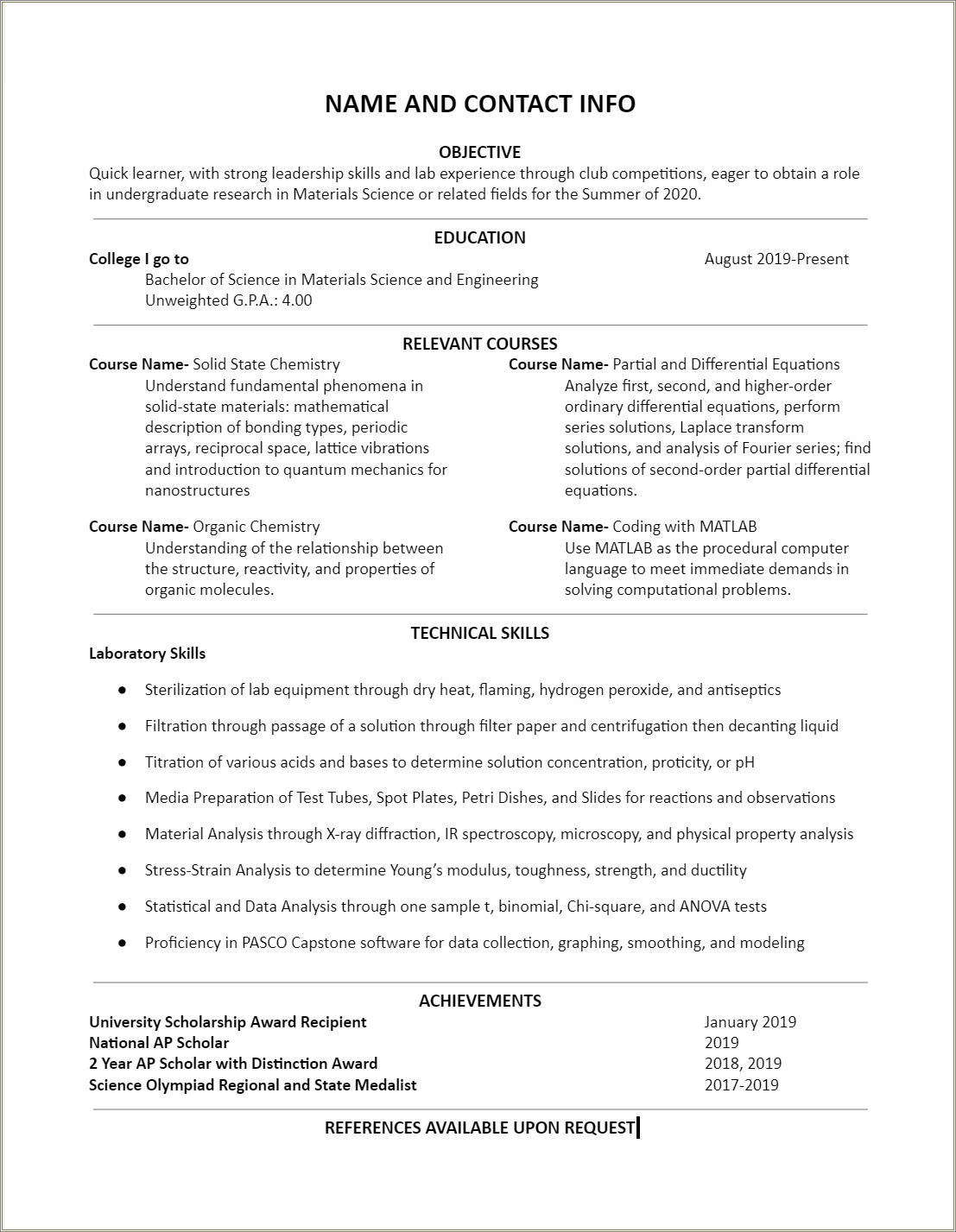 Bartender At Movie Tavern Resume Example