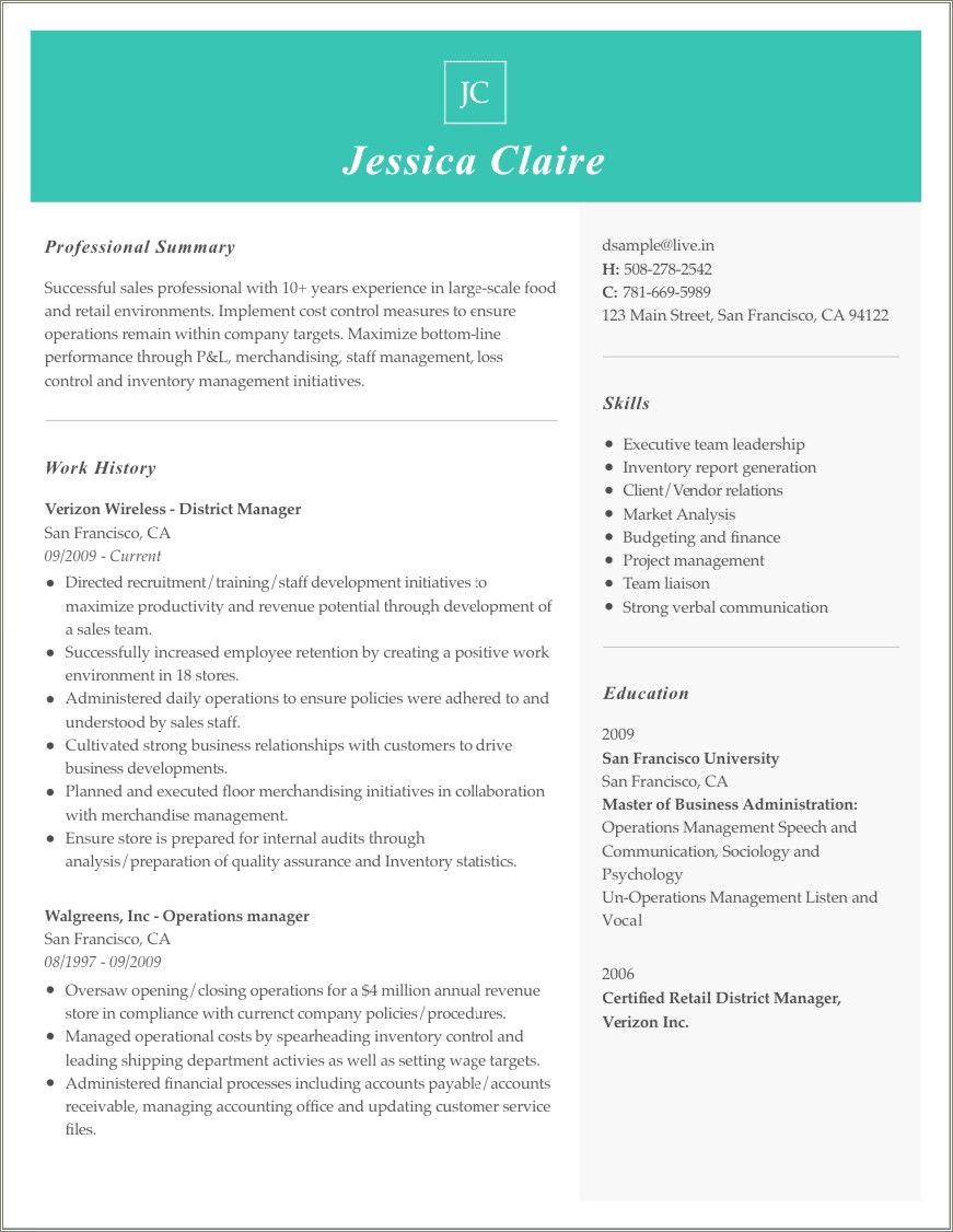 Basic Closing Word Summary For A Resume Images