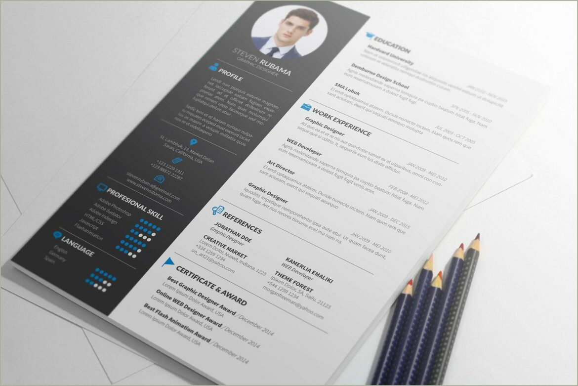 Basic Indesign Resume Template Free Download