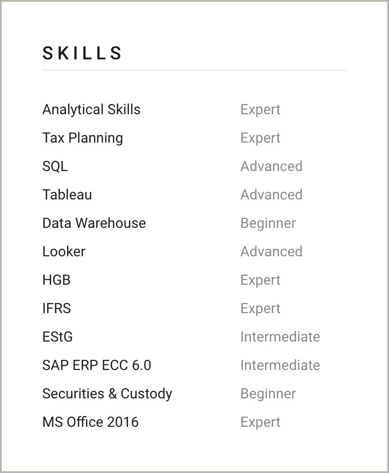Basic Skills To Add To A Resume