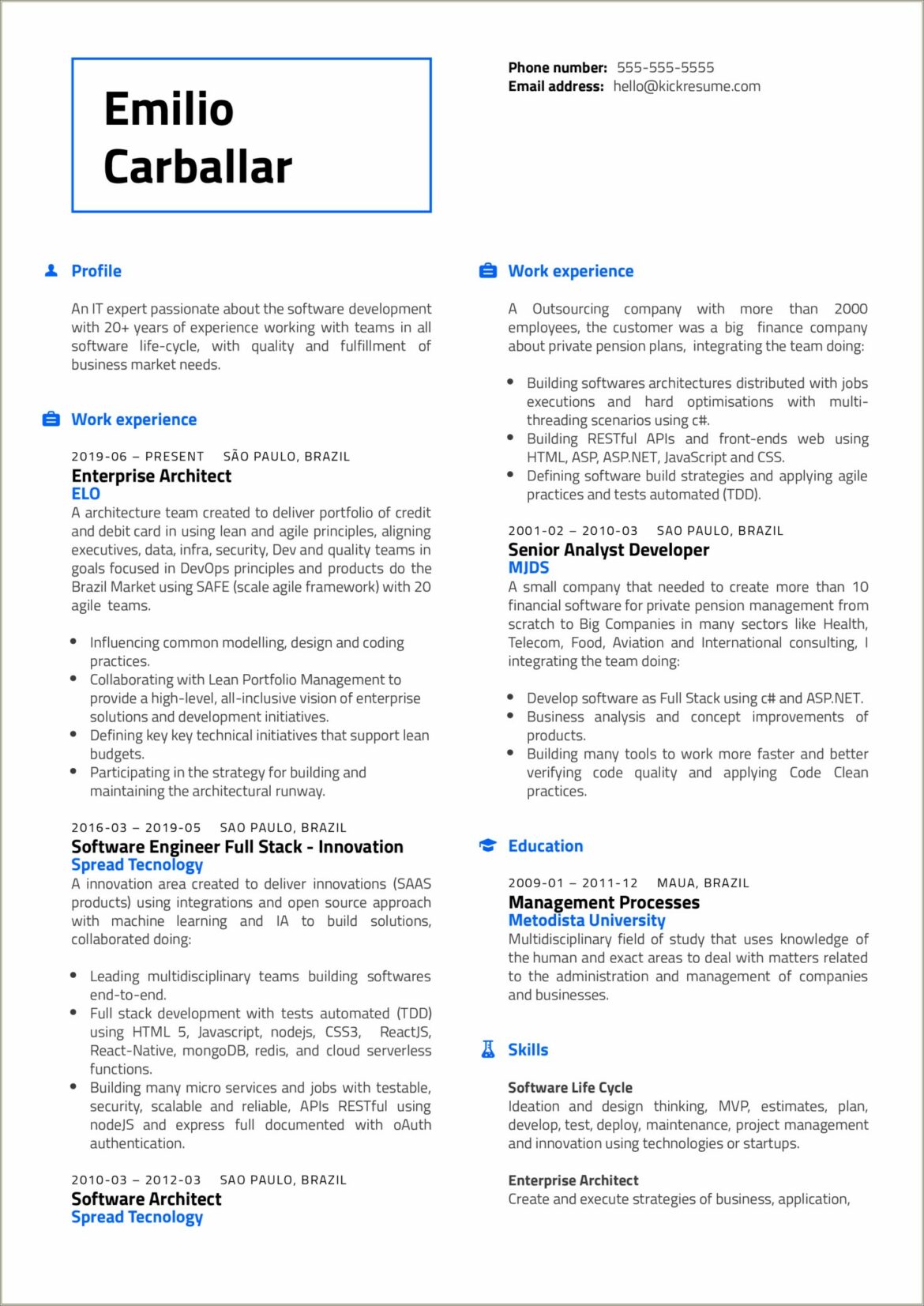 Bdd And Tdd As Resume Technical Skills