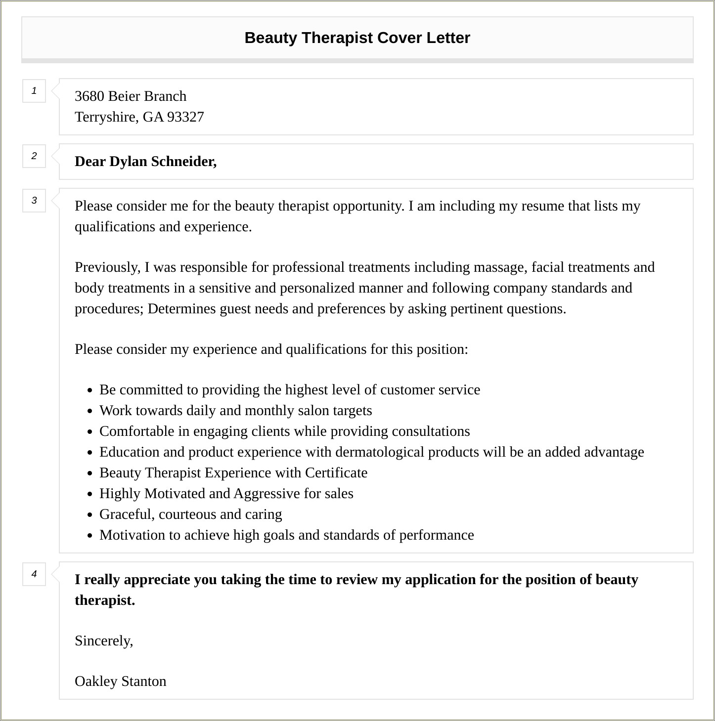 Beauty Specialist Job Description For Resume