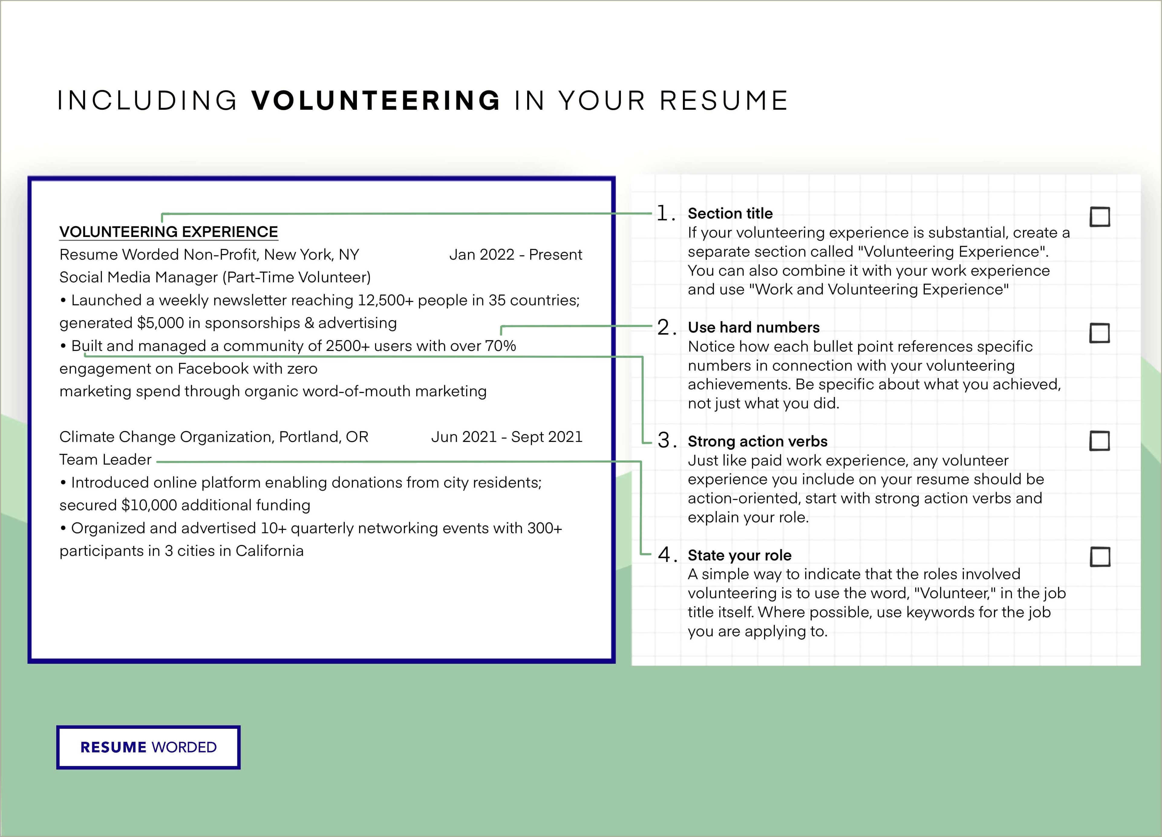 Begininning Social Work Resume With Internship Listed