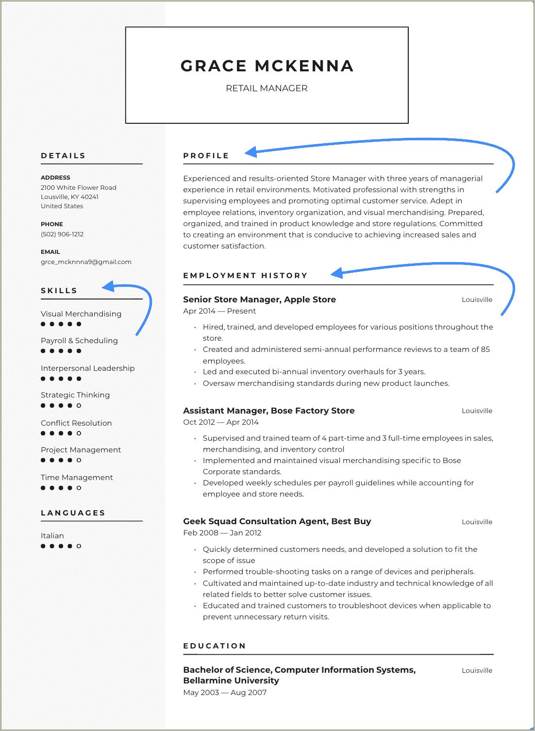 Best Buy Geek Squad Resume Sample Livecareer