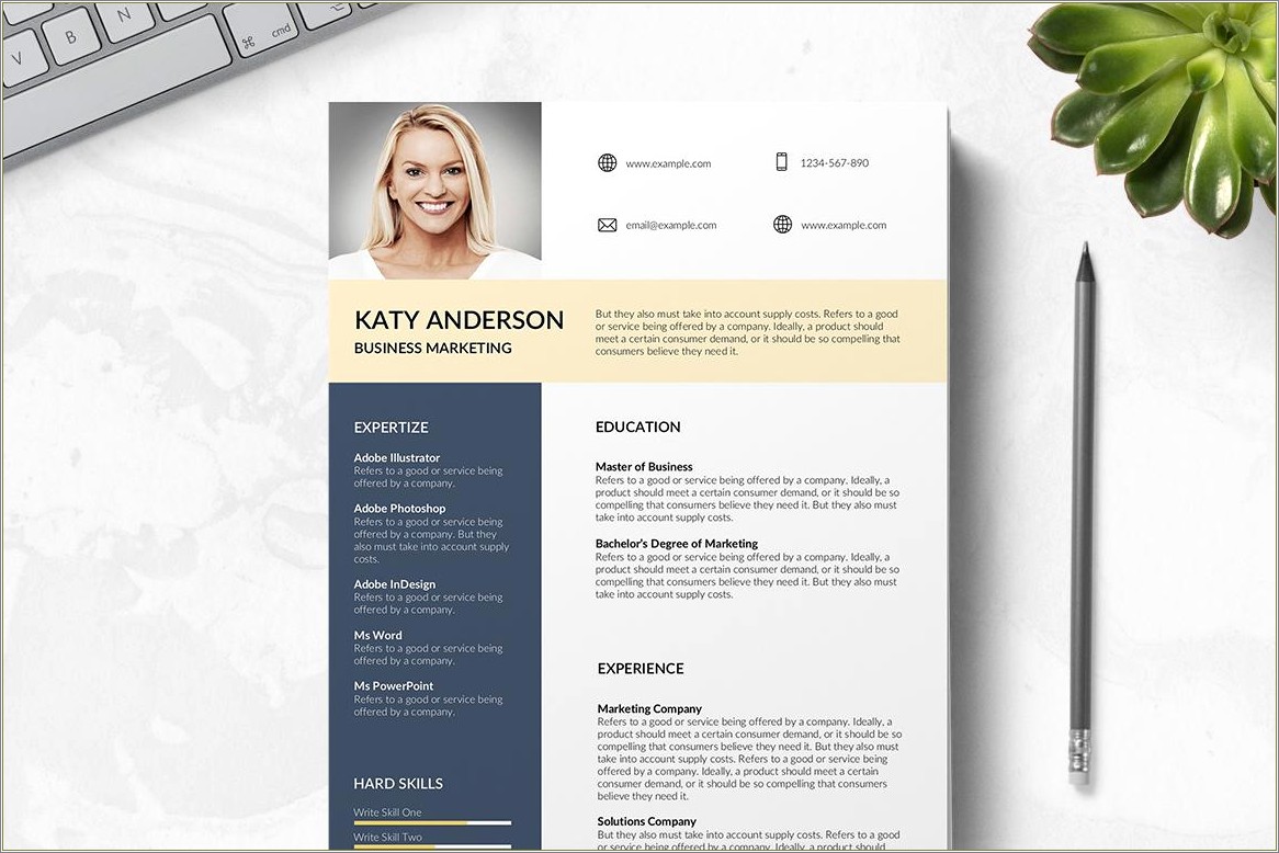 Best Color Outline For A Sales Resume