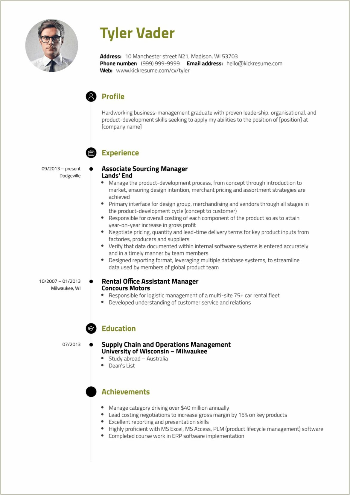 Best Companies For A College Student Resume