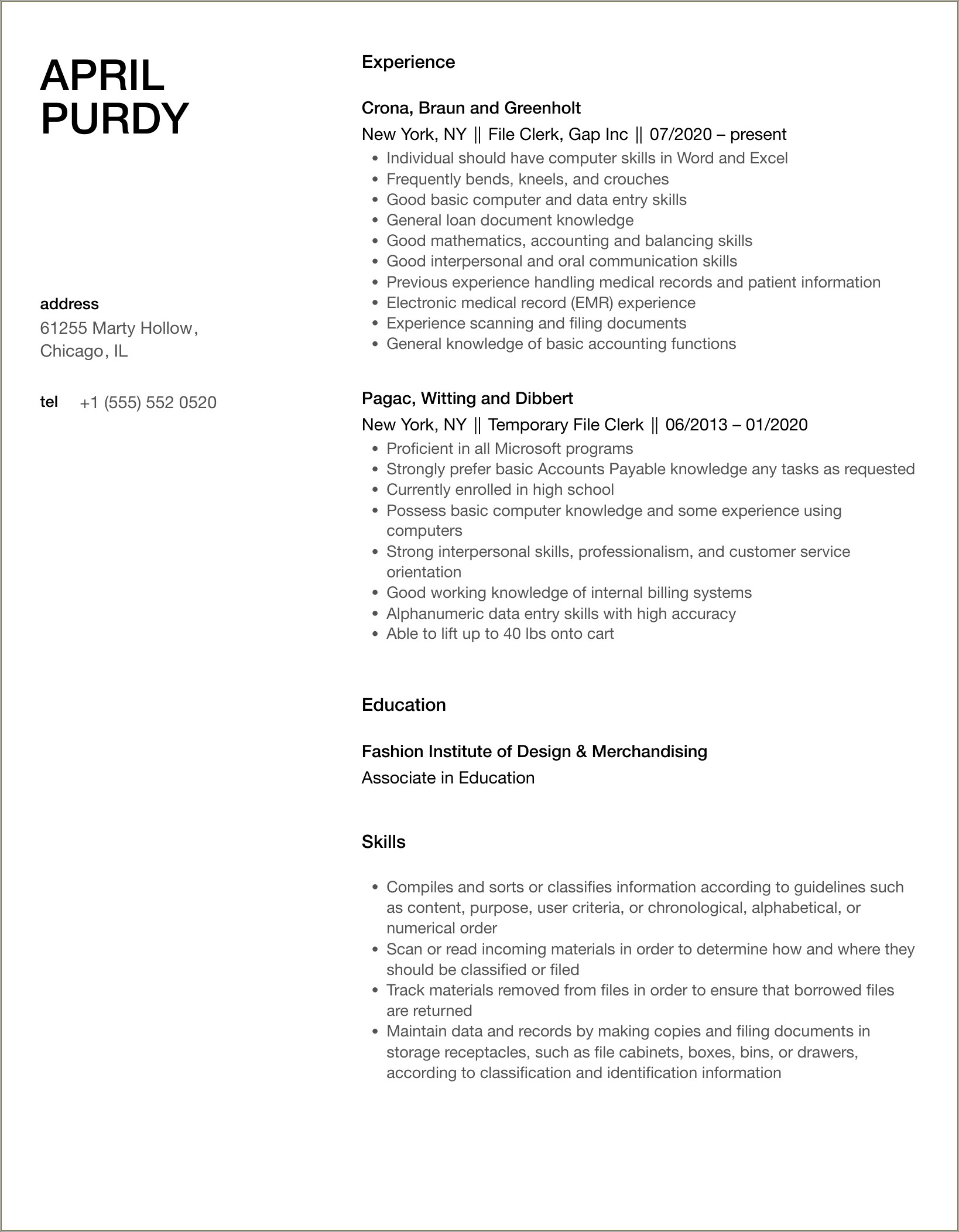 Best File To Use For Resume