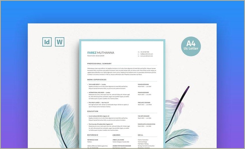 Best Font Combinations For Creative Resume