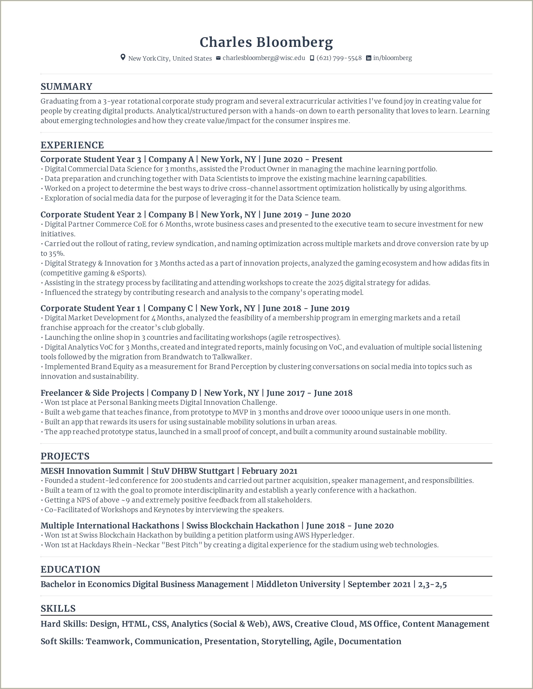 Best Font For Entry Level Resume