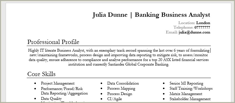 Best Font In Word For Resume