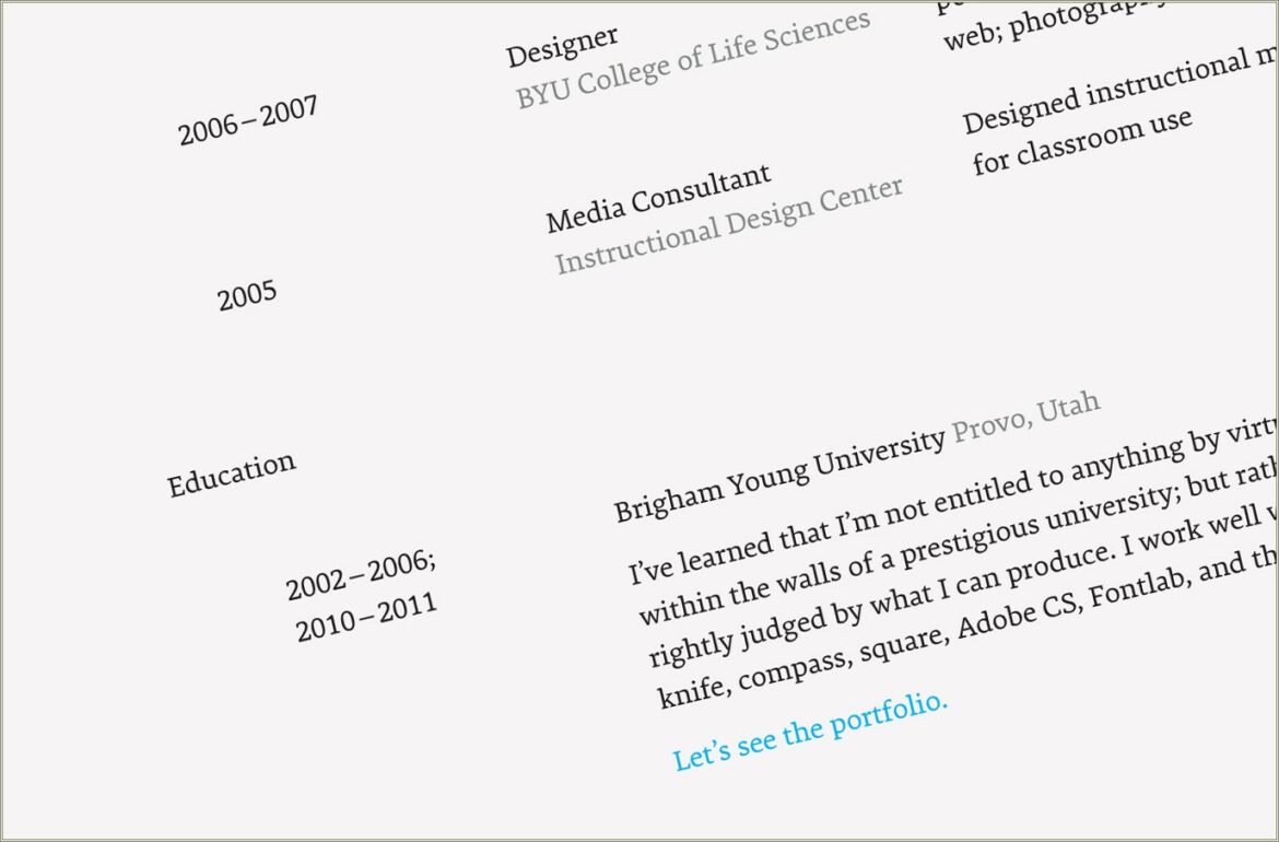 Best Font To Use On Cv Or Resume