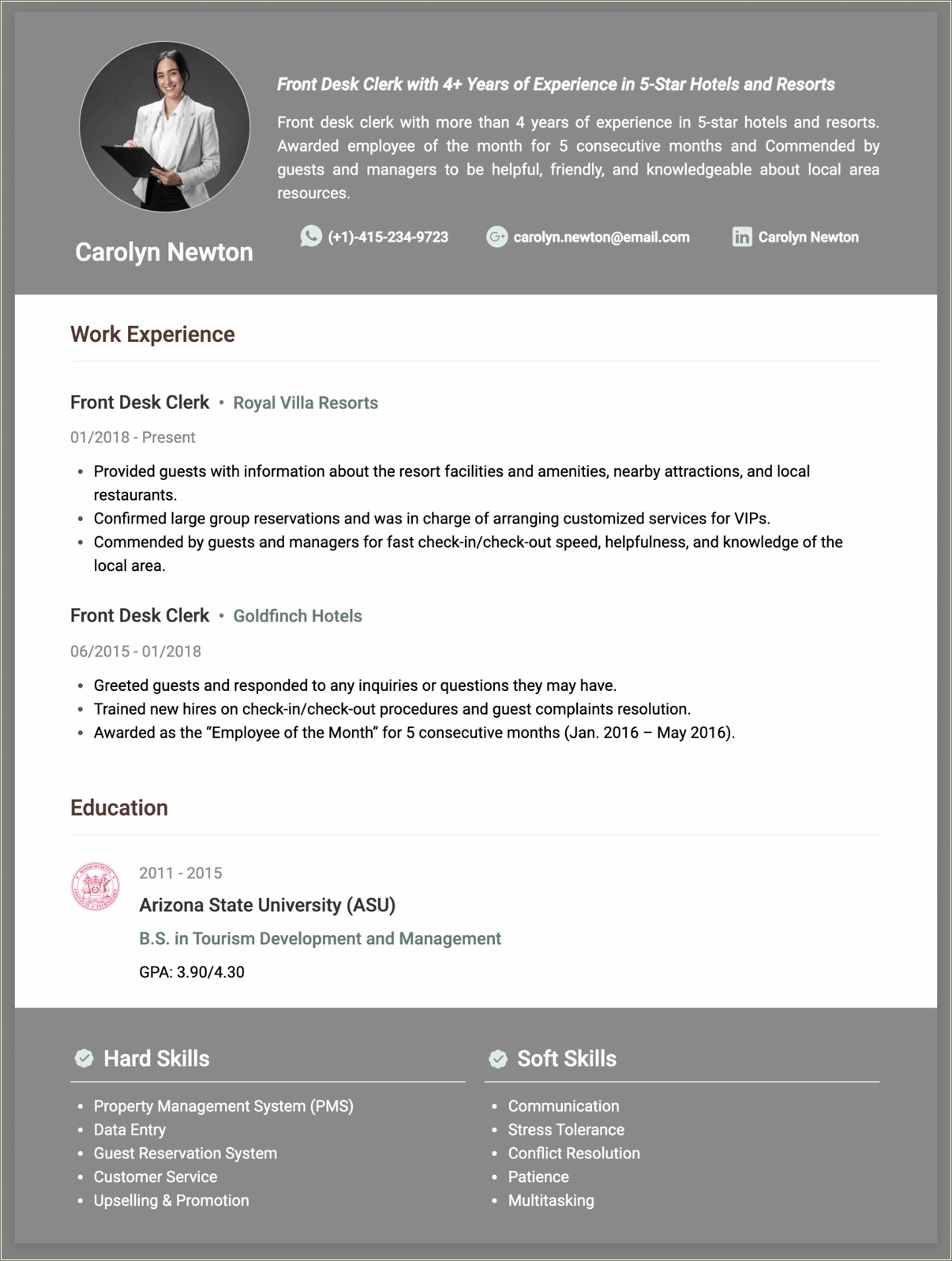 Best Fonts To Use For Resume 2018