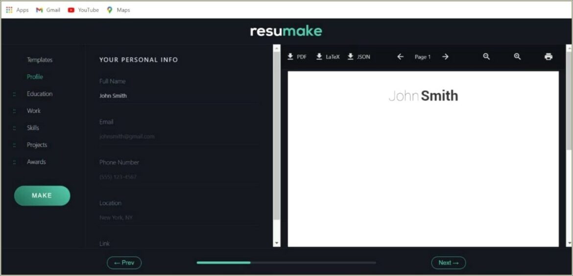 Best Free Program To Create A Resume