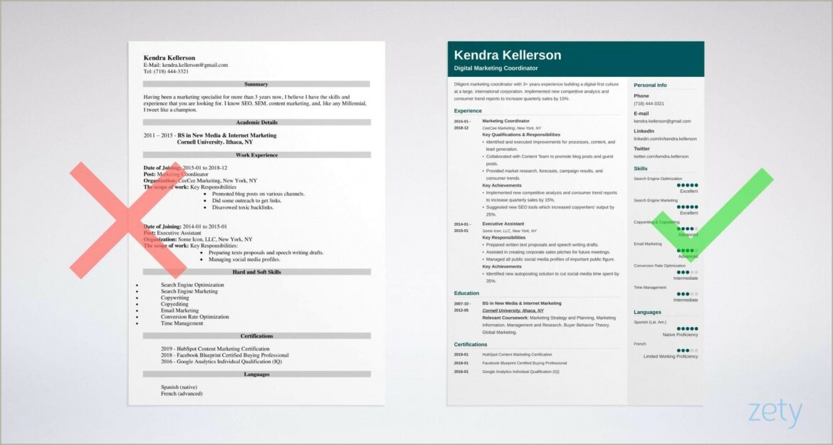 Best Heavy Content Resume Templates 2019