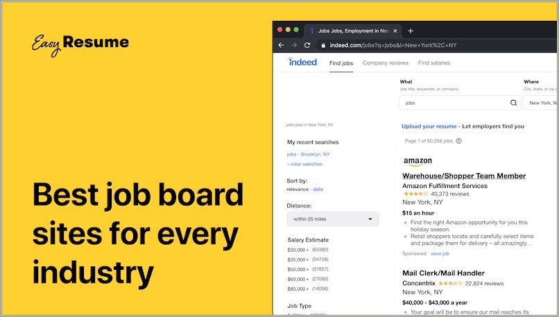 Best Job Search Websites To Post Resume On