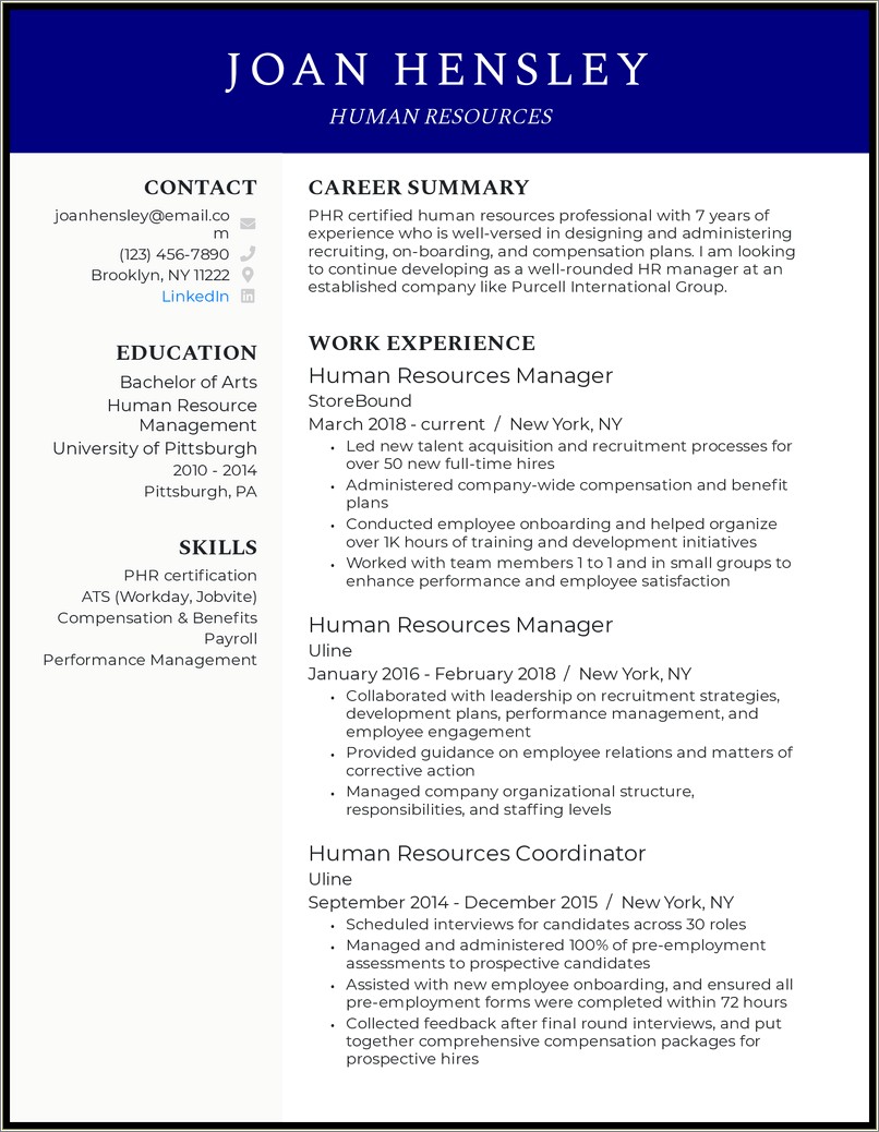 Best Key Words For Human Resource Resume