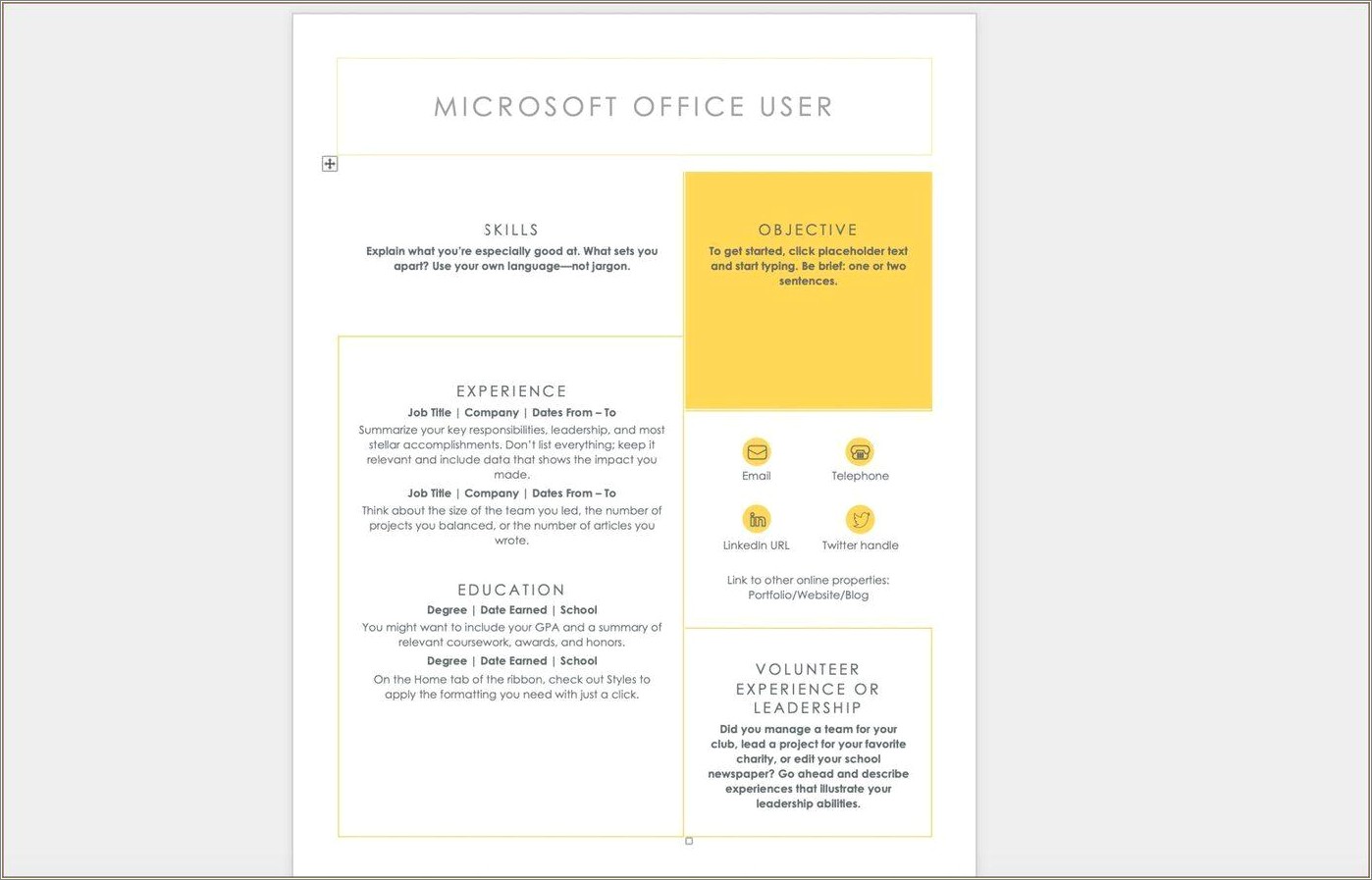 Best Non Graphic Microsoft Word Resumes