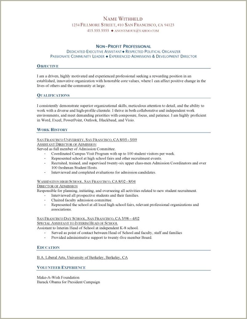 Best Objectives Examples On A Resume