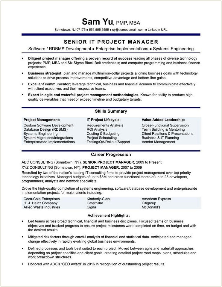 Best Objectives For A Management Resume