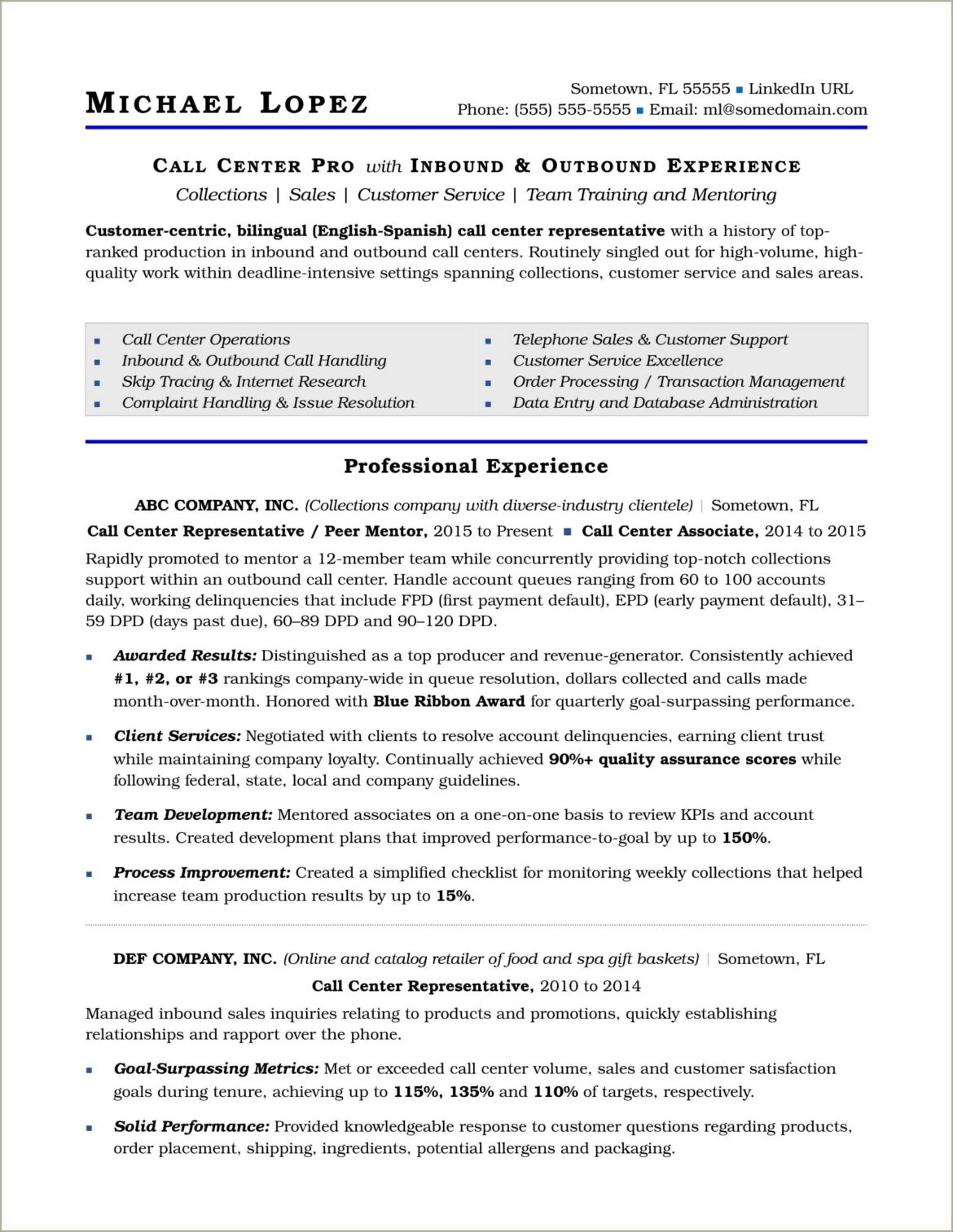 Best Objectives For Career Fair Resume