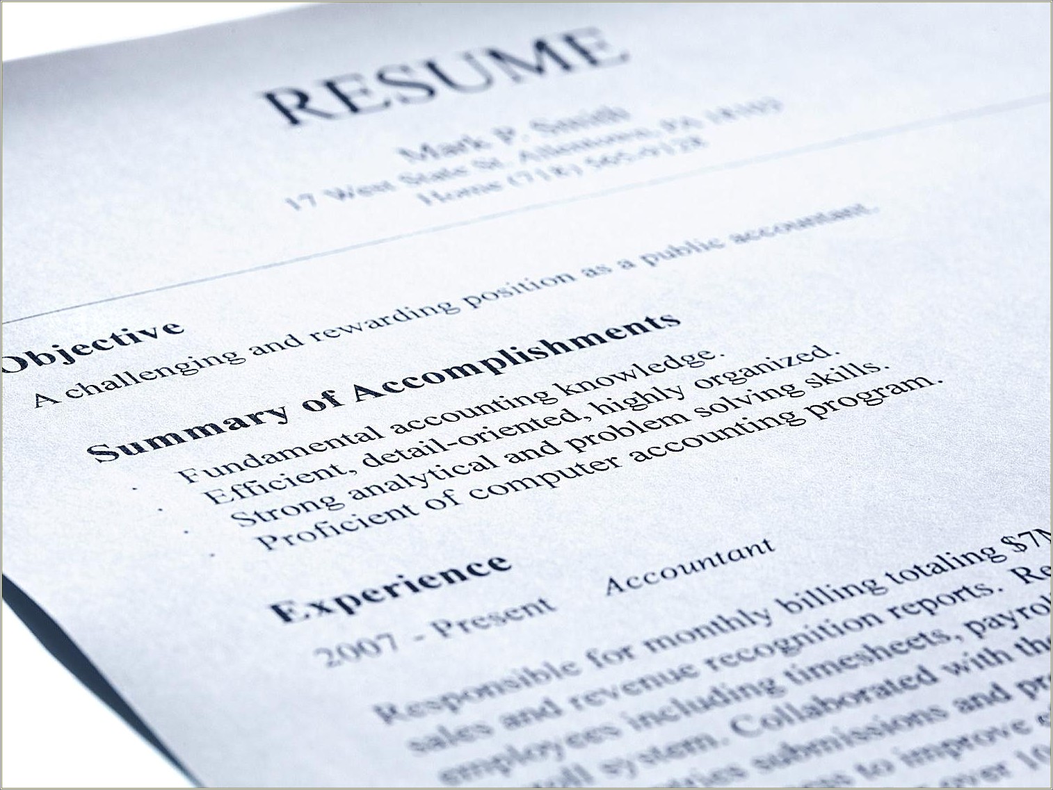 Best Personal Statement Examples For Resume