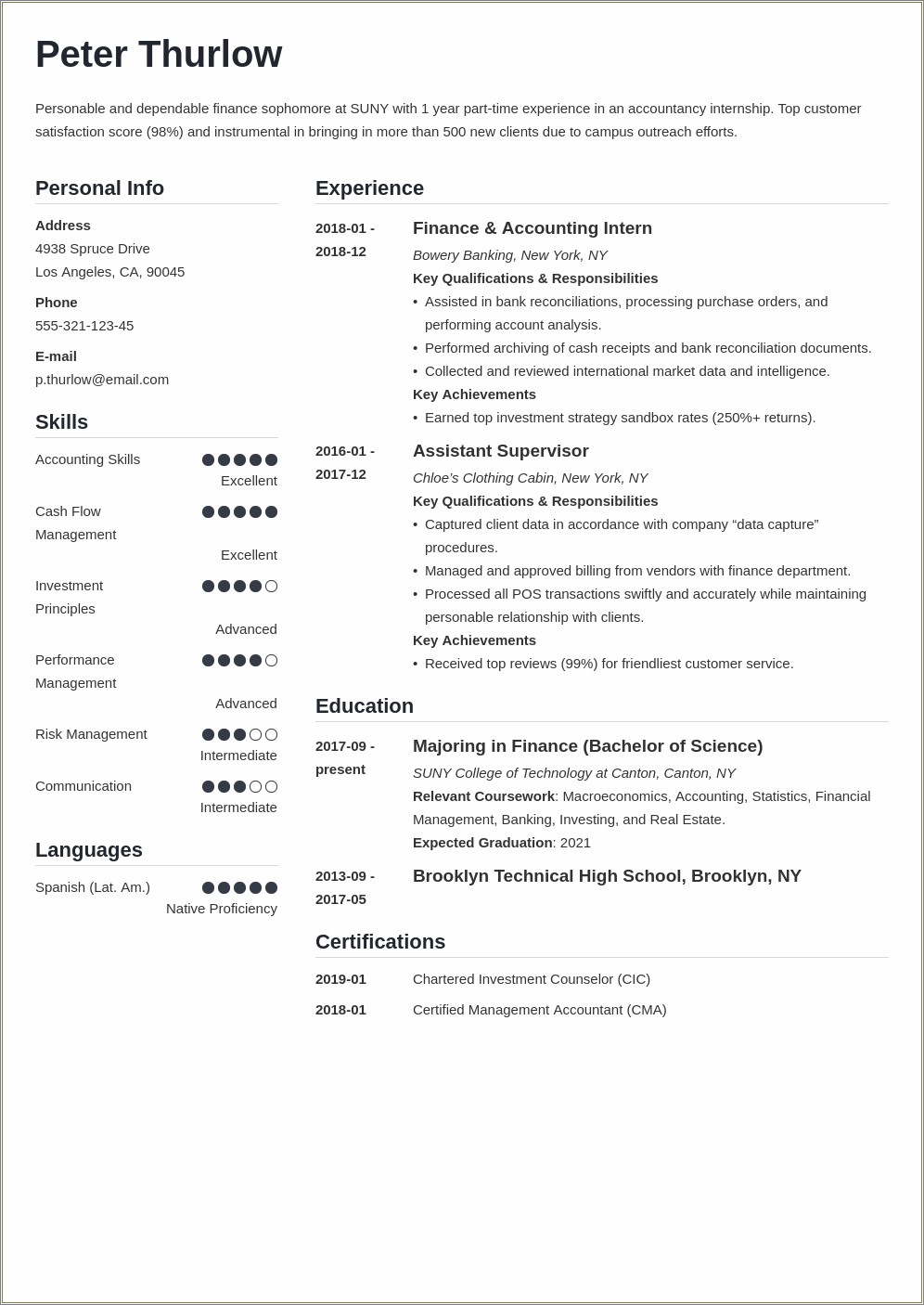 Best Place To Make A Resume For Interhsip