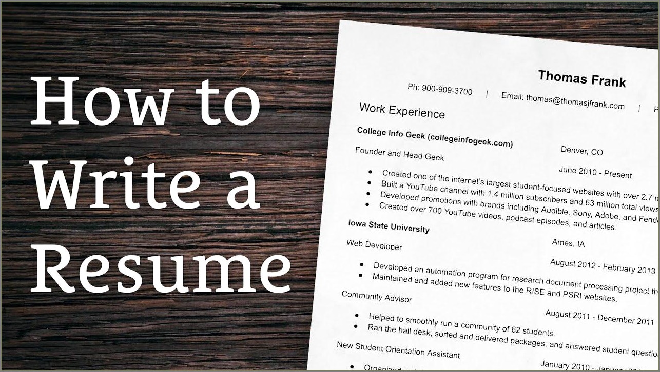 Best Practice For Writing Skills On A Resume
